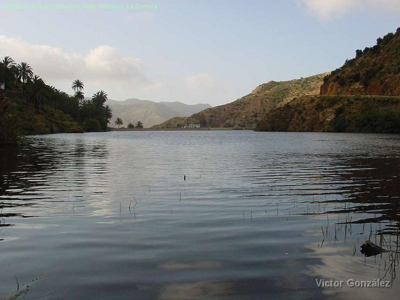 Panorámica desde el final del embalse la encantadora.jpg - Embalse de la Encantadora, Valle Hermoso, La Gomera